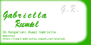 gabriella rumpl business card